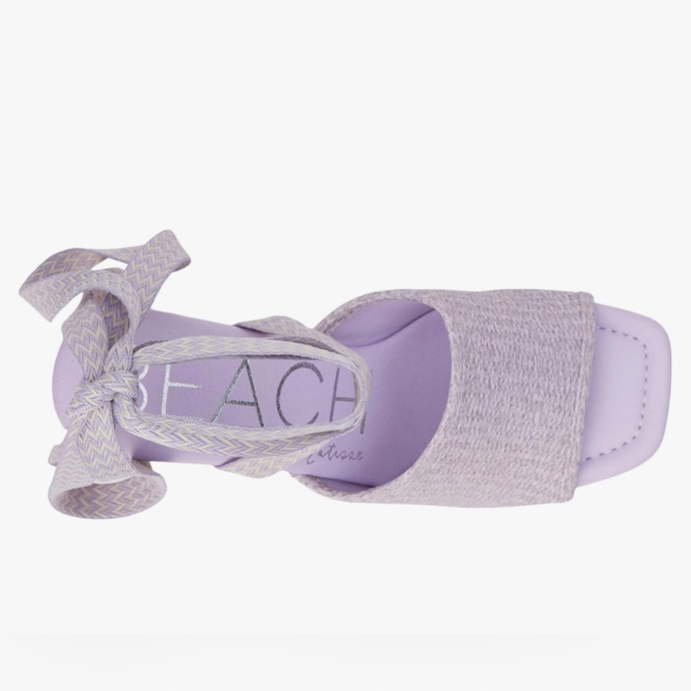 🆕 NEW Beach by Mattie’s Magnolia Platform Women's Lavender Wedge Sandals Size 9 - Picture 4 of 8